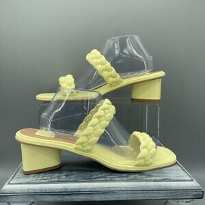 NEW Dolce Vita Women’s Ronin Braided Strap Sandals Yellow Size 12